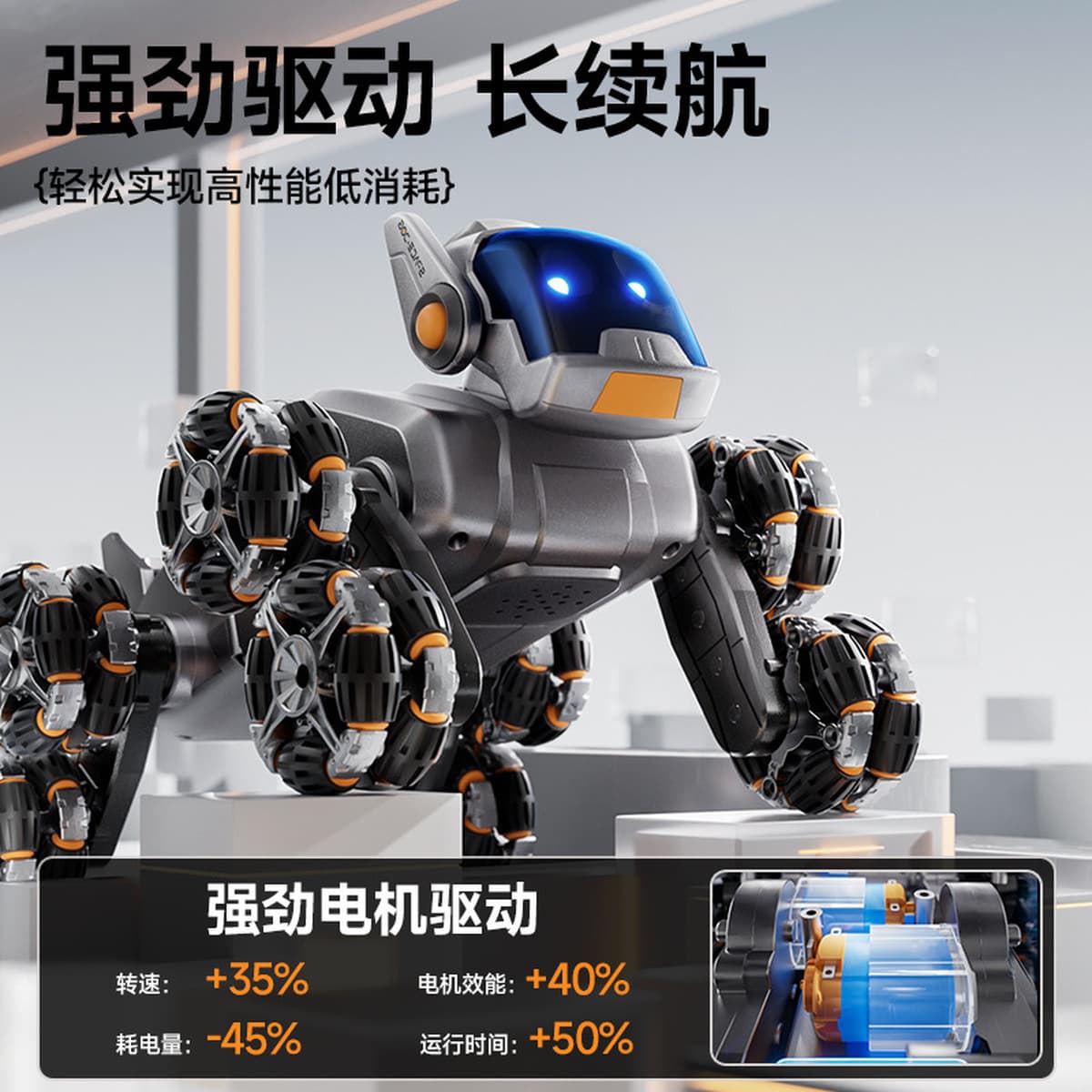Taobao Dudu механическая собака ребенок электрический пульт дистанционного управления восемь колеса умный трюк игрушка...