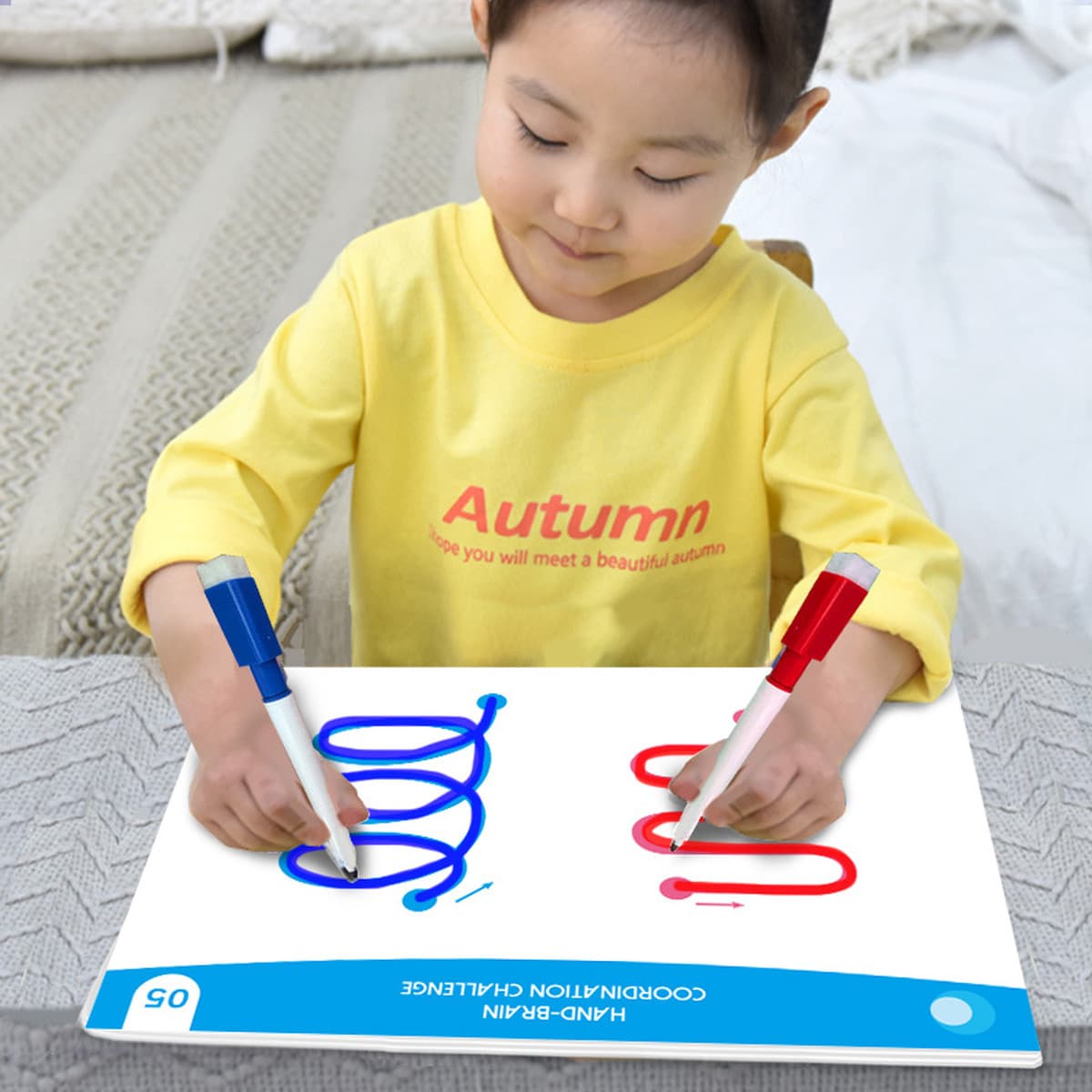 Развивающие игрушки для развития левого и правого мозга для маленьких детей, тренировка мышления всего мозга, концентрация,...