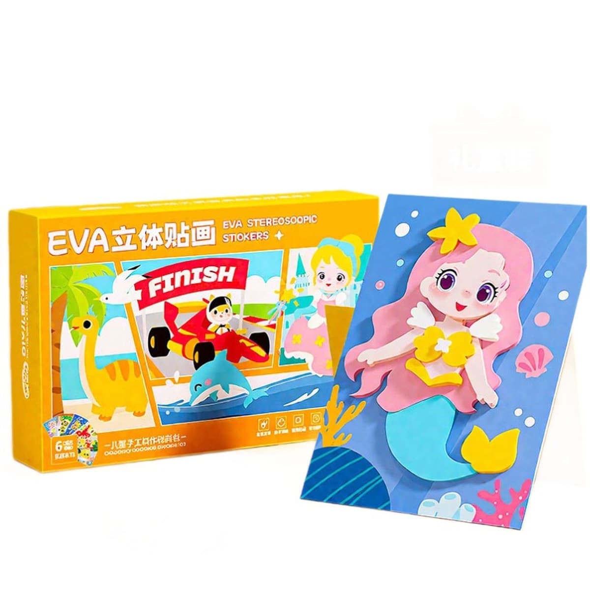 Оптовые поставки трансграничных наборов для творчества: 3D-стикеры из ЭВА для детей, материалы для детского сада,...
