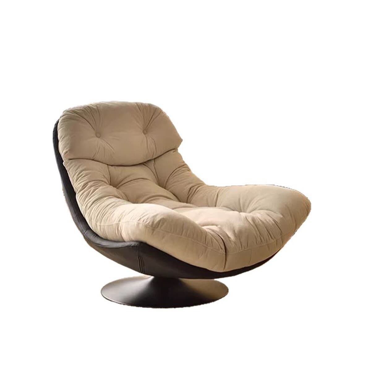 Современный простой диван-кресло для спальни и балкона, вращающееся кресло-реклайнер из ткани, горячая распродажа