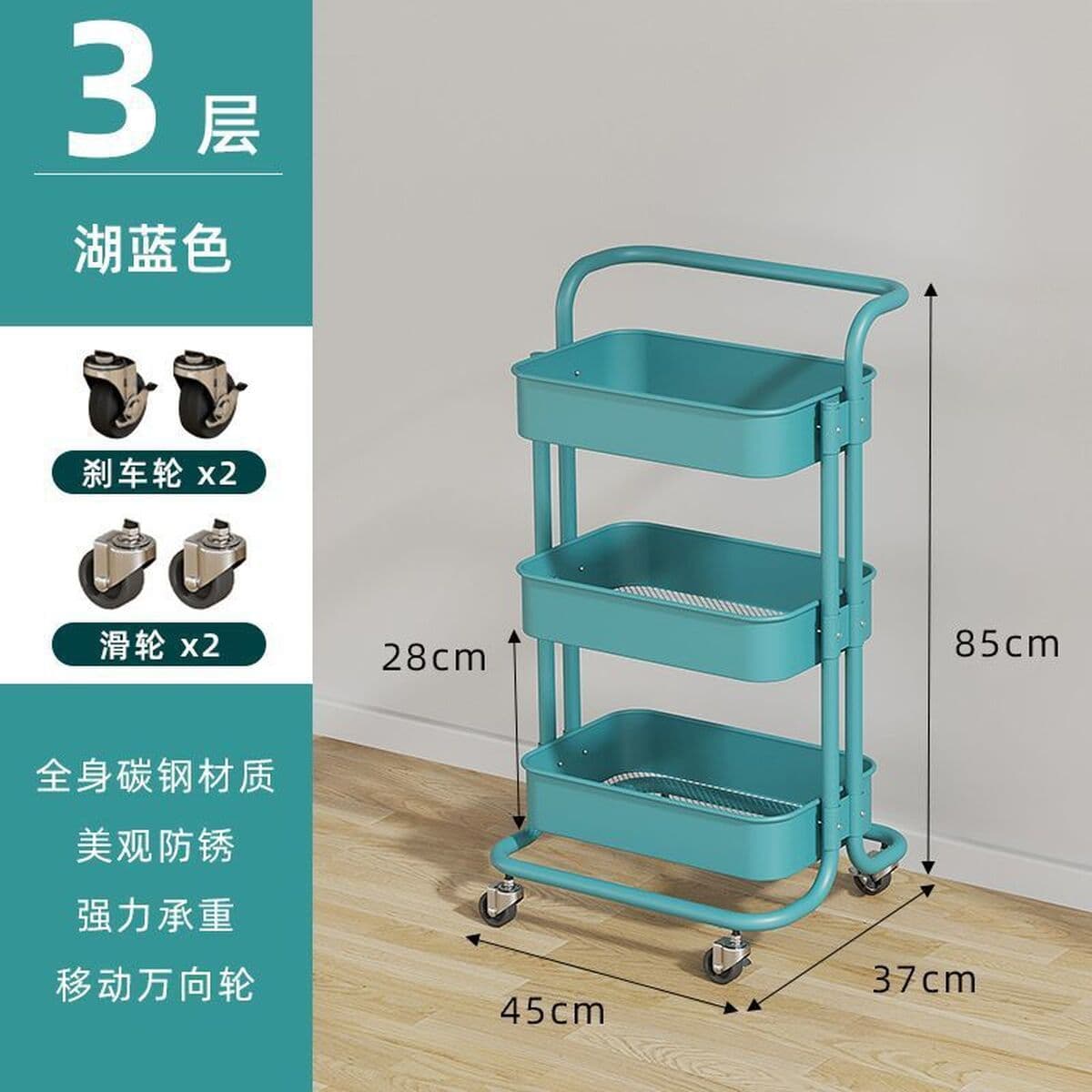 Мобильная стеллажная система, кухонный стеллаж, подставка для закусок в гостиной, прикроватная тумбочка для ванной, домашняя...