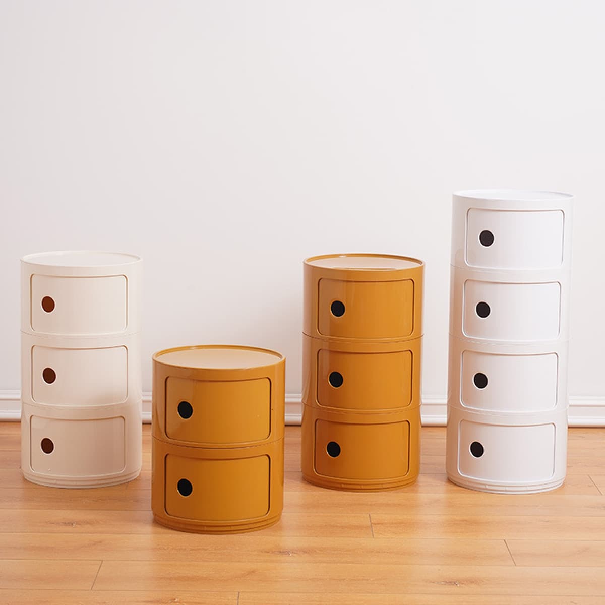 Nordic ins Круглая тумбочка Современный Простой Белый Креативный Маленький Шкаф Мини Простой Пластиковый Боковой Шкаф