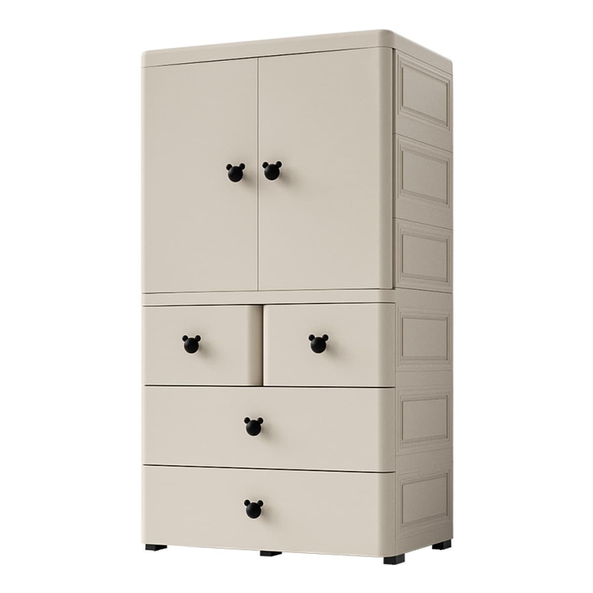 Youyi Point 80cm утолщенный двойной дверной детский шкаф шкаф для хранения детей простой шкаф для одежды для детей