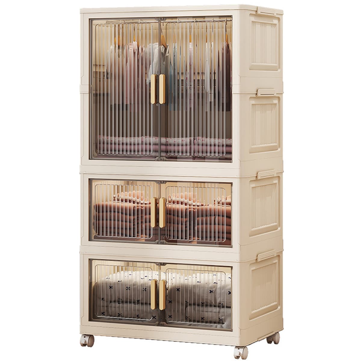 Складной шкаф для хранения, простая сборка, многослойный многофункциональный детский гардероб, детская одежда, шкаф для...