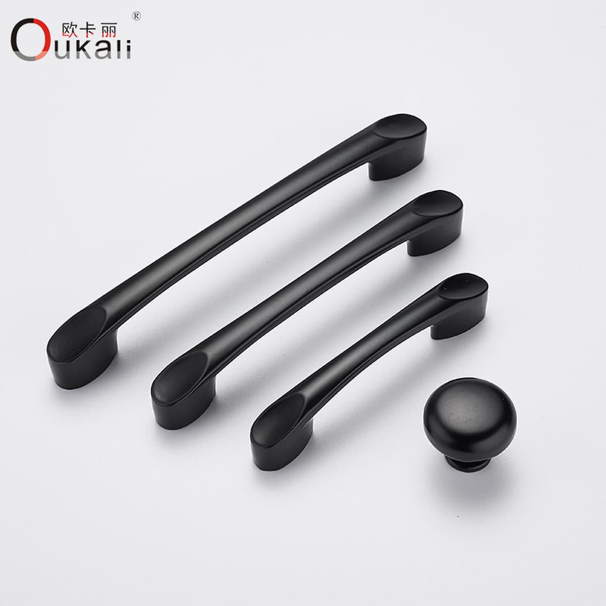 Фабрика прямые поставки Черный алюминиевого сплава ручка оптом шкаф дверная ручка мебель аппаратные аксессуары
