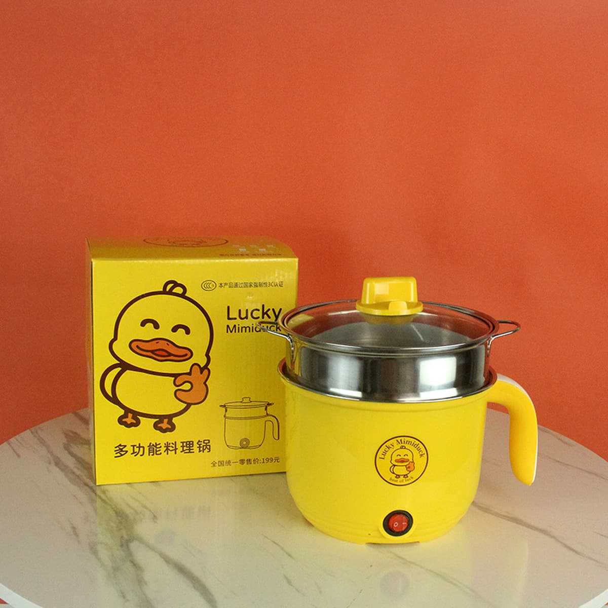 Электрическая кастрюля Little Yellow Duck, бытовая электрическая кастрюля, кастрюля на вынос, кухонная кастрюля с...