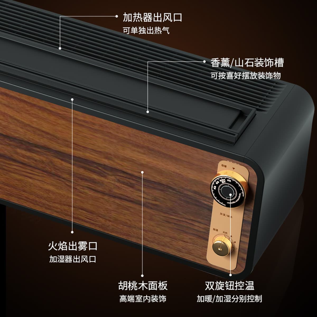 Люди и вещи по индивидуальному заказу Моделирование Увлажнитель с двойным пламенем Электрическое Отопление Большой...