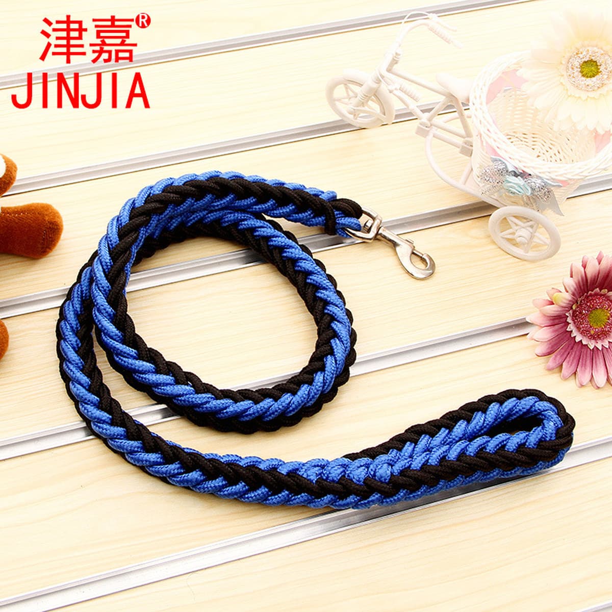 Одноместный плетеный восьмижильный поводок из веревки, золотой ретривер, большой и средний поводок для собак, поводок для...