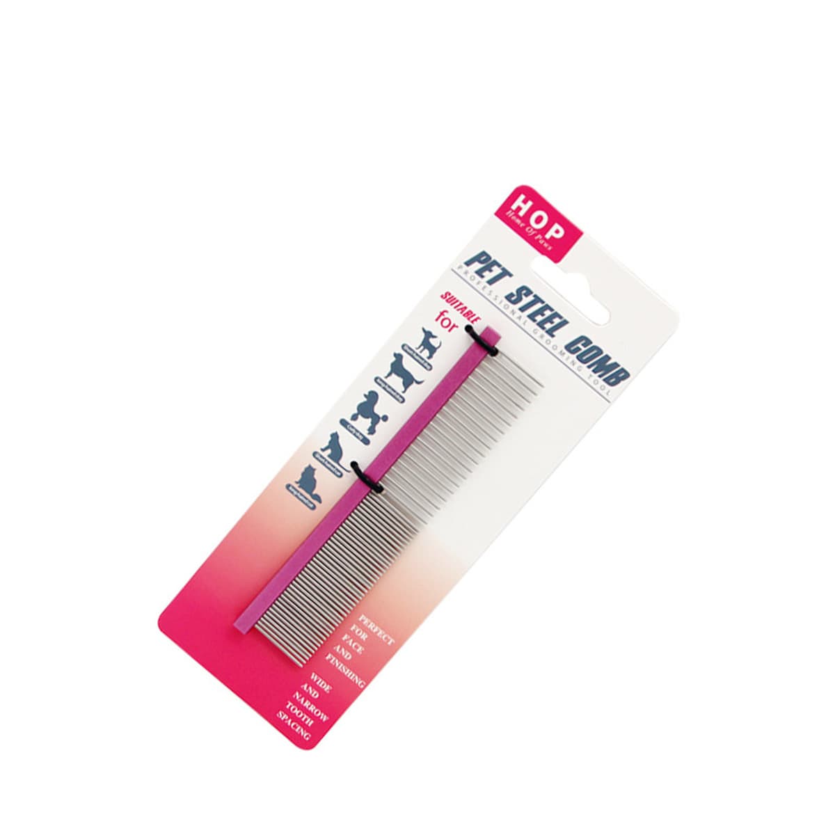 Товары для домашних животных, красочная стальная расческа для домашних животных, расческа для ухода за домашними животными,...