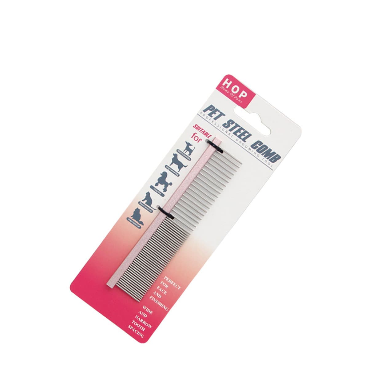Товары для домашних животных, красочная стальная расческа для домашних животных, расческа для ухода за домашними животными,...