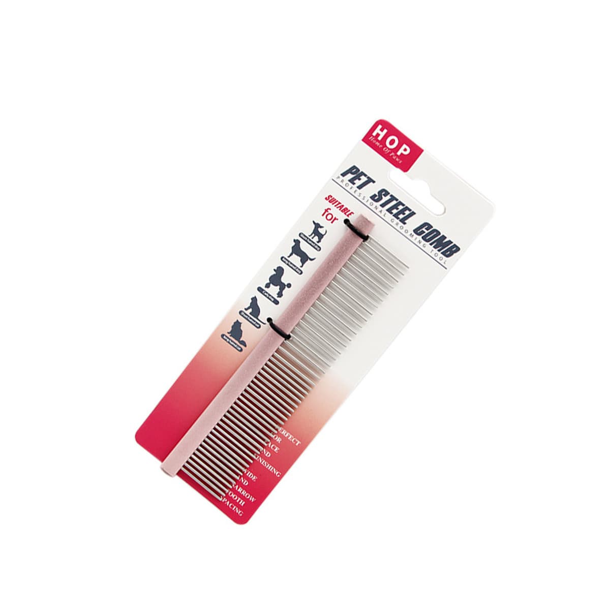 Товары для домашних животных, красочная стальная расческа для домашних животных, расческа для ухода за домашними животными,...