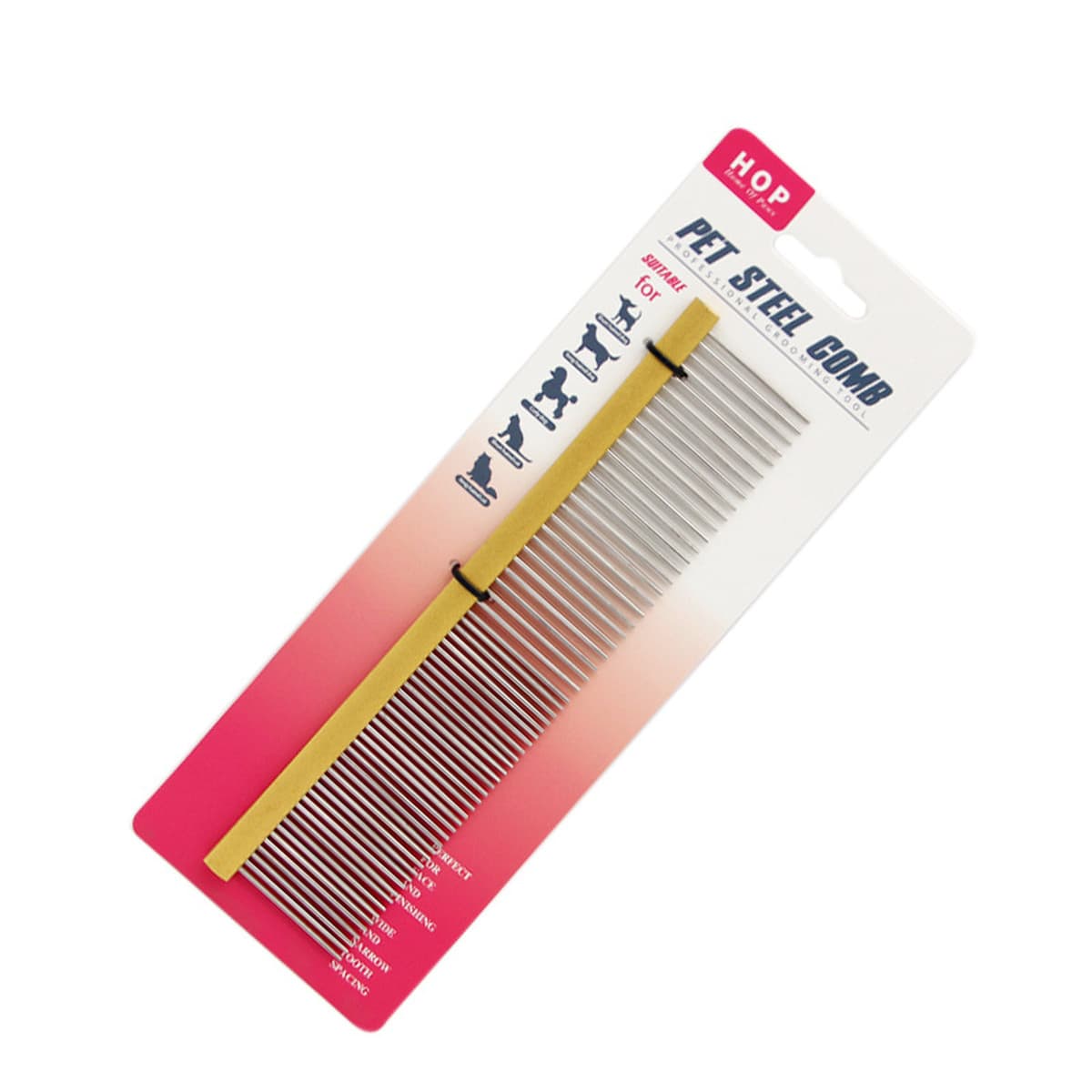 Товары для домашних животных, красочная стальная расческа для домашних животных, расческа для ухода за домашними животными,...
