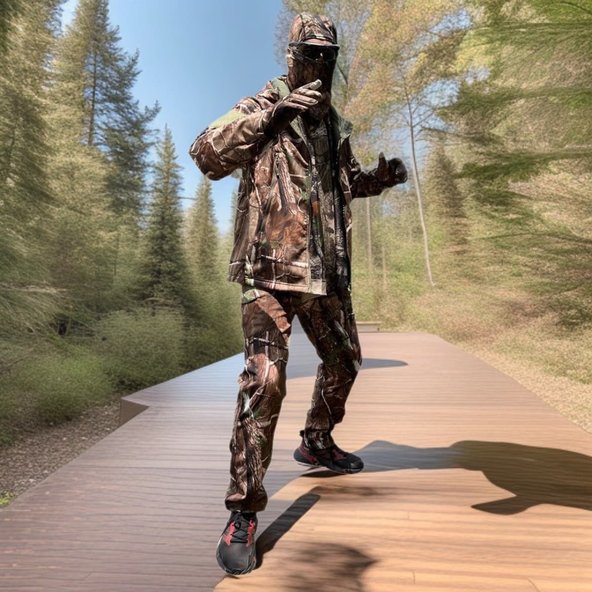 Куртка-софтшелл для охоты с бионическим камуфляжем, ветровка для активного отдыха, мужская хлопковая куртка для...