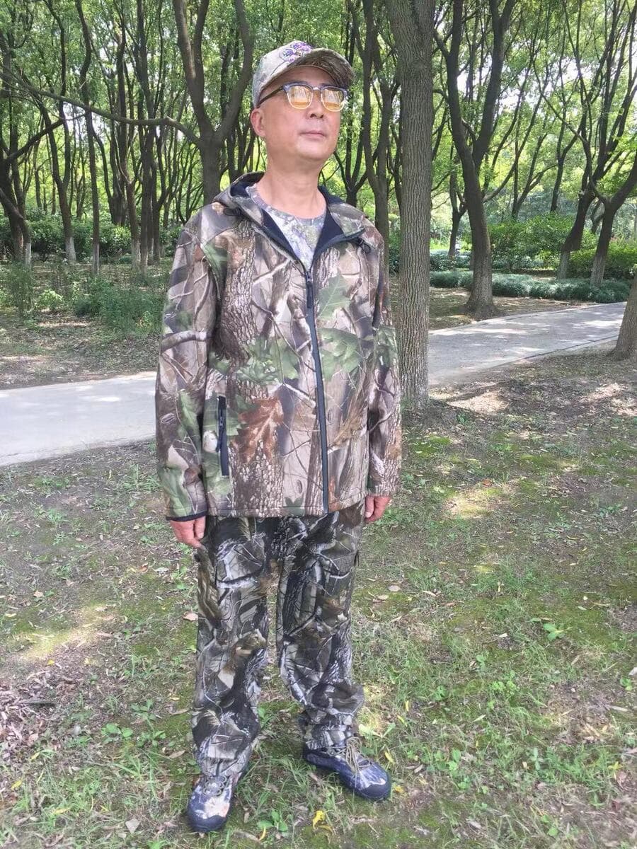 Куртка-софтшелл для охоты с бионическим камуфляжем, ветровка для активного отдыха, мужская хлопковая куртка для...