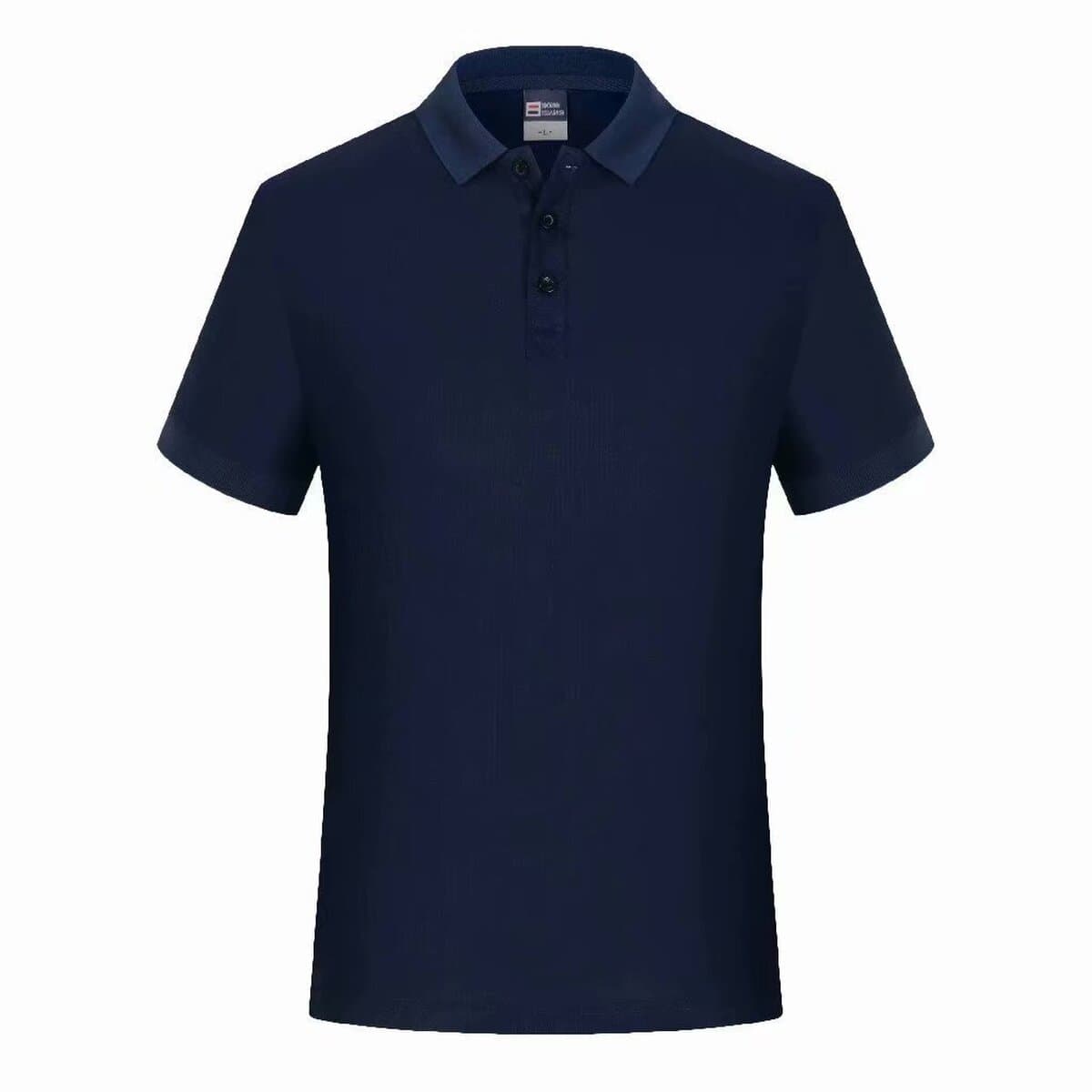 Рекламная рубашка с принтом Поло с коротким рукавом и отворотом, культурная рубашка, вышитая классная форма, одежда для...