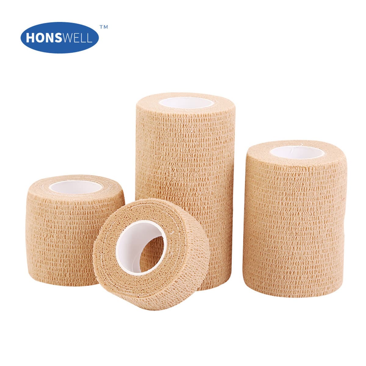 Эластичный самоклеящийся бинт для защиты пальцев, спортивный эластичный нетканый хлопковый самоклеящийся бинт для волос с...