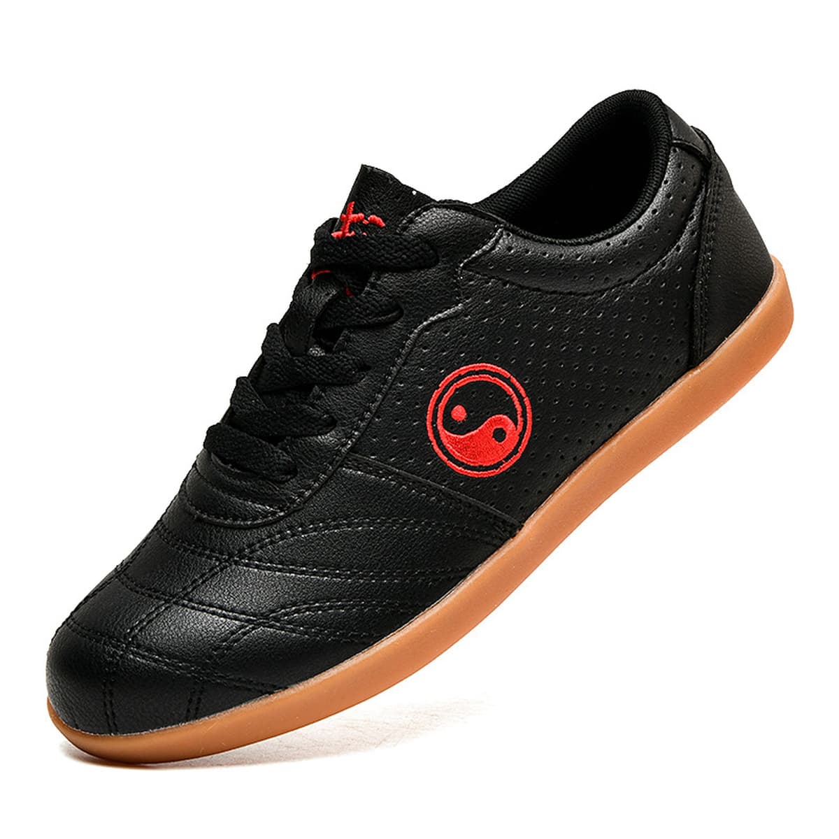 Обувь для тай-чи для женщин, мягкая кожа с резиновой подошвой, весенне-летняя мужская обувь для боевых искусств, кроссовки...