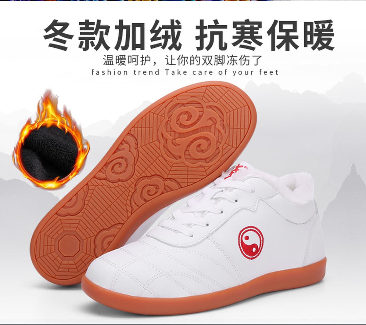 Обувь для тай-чи для женщин, мягкая кожа с резиновой подошвой, весенне-летняя мужская обувь для боевых искусств, кроссовки...