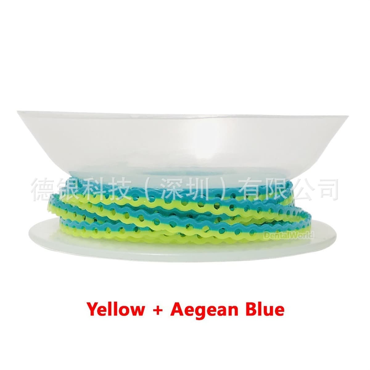 Стоматологическая двухцветная резиновая цепочка, ортодонтическая цепочка, кольцо для коррекции зубов, цепочка для...