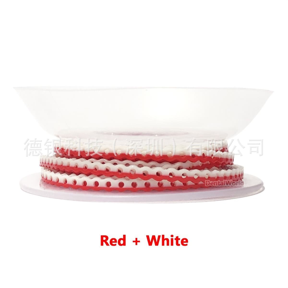 Стоматологическая двухцветная резиновая цепочка, ортодонтическая цепочка, кольцо для коррекции зубов, цепочка для...