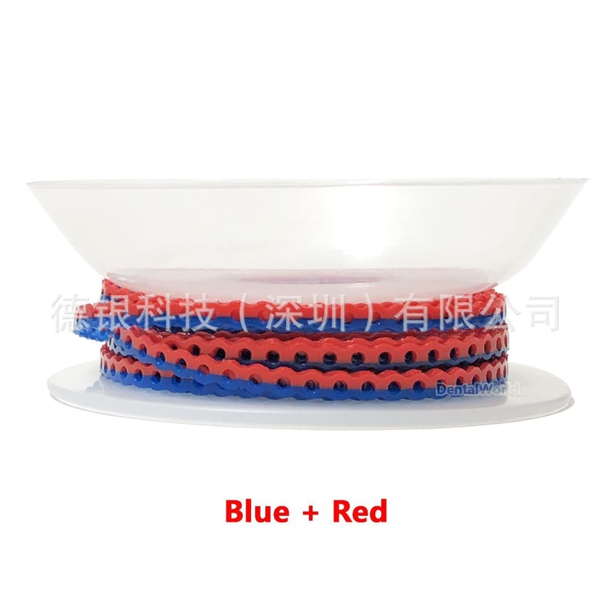 Стоматологическая двухцветная резиновая цепочка, ортодонтическая цепочка, кольцо для коррекции зубов, цепочка для...