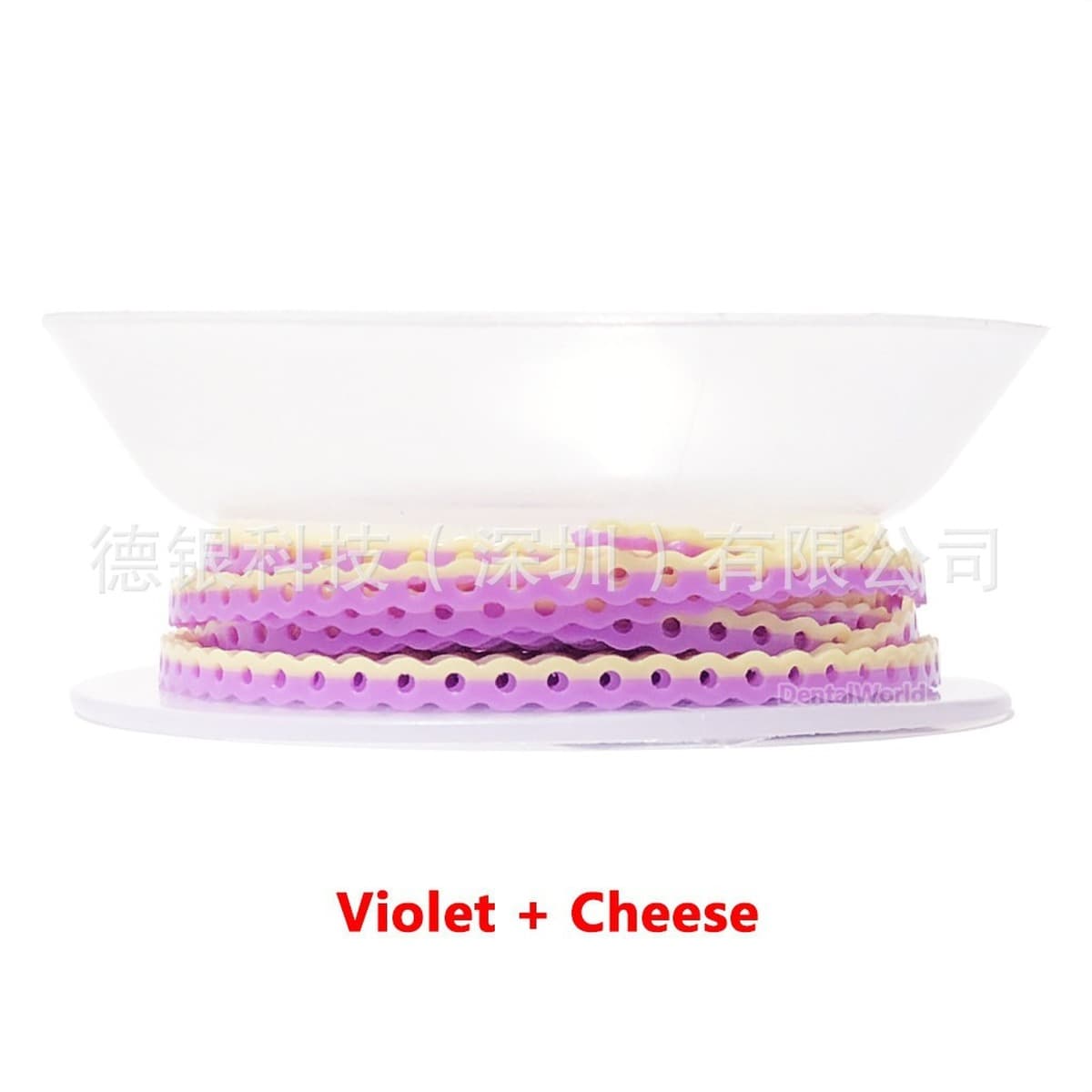 Стоматологическая двухцветная резиновая цепочка, ортодонтическая цепочка, кольцо для коррекции зубов, цепочка для...