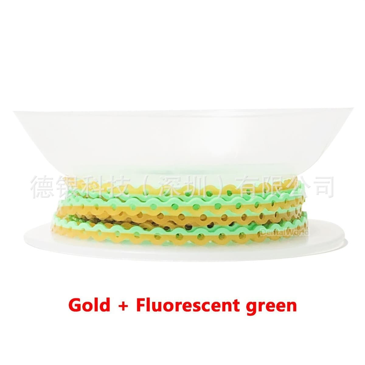 Стоматологическая двухцветная резиновая цепочка, ортодонтическая цепочка, кольцо для коррекции зубов, цепочка для...