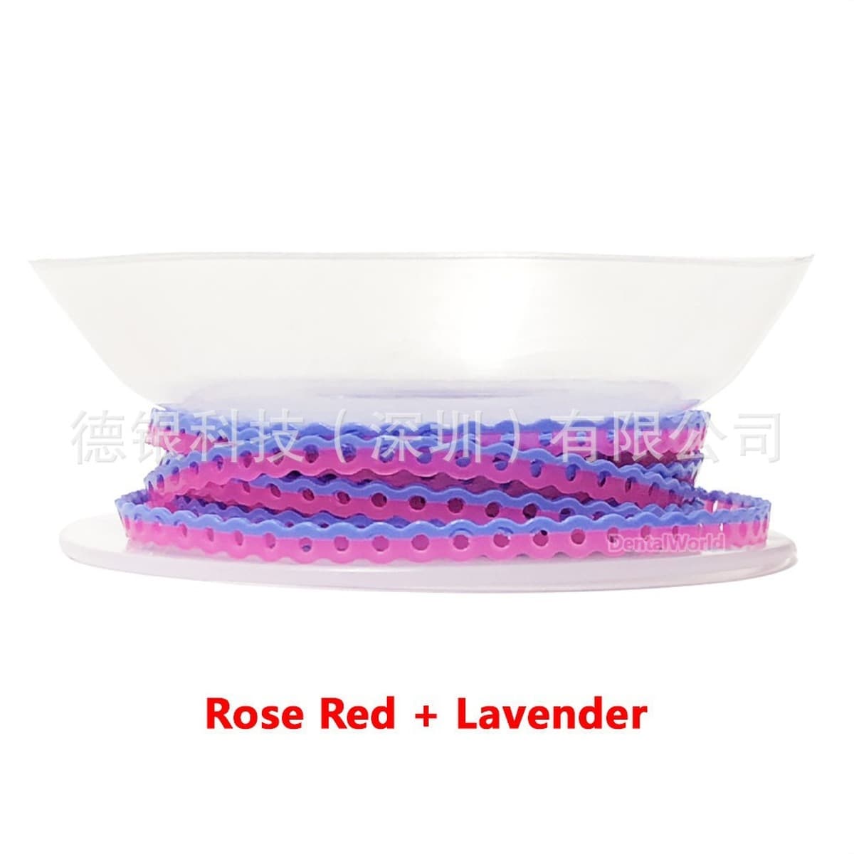 Стоматологическая двухцветная резиновая цепочка, ортодонтическая цепочка, кольцо для коррекции зубов, цепочка для...