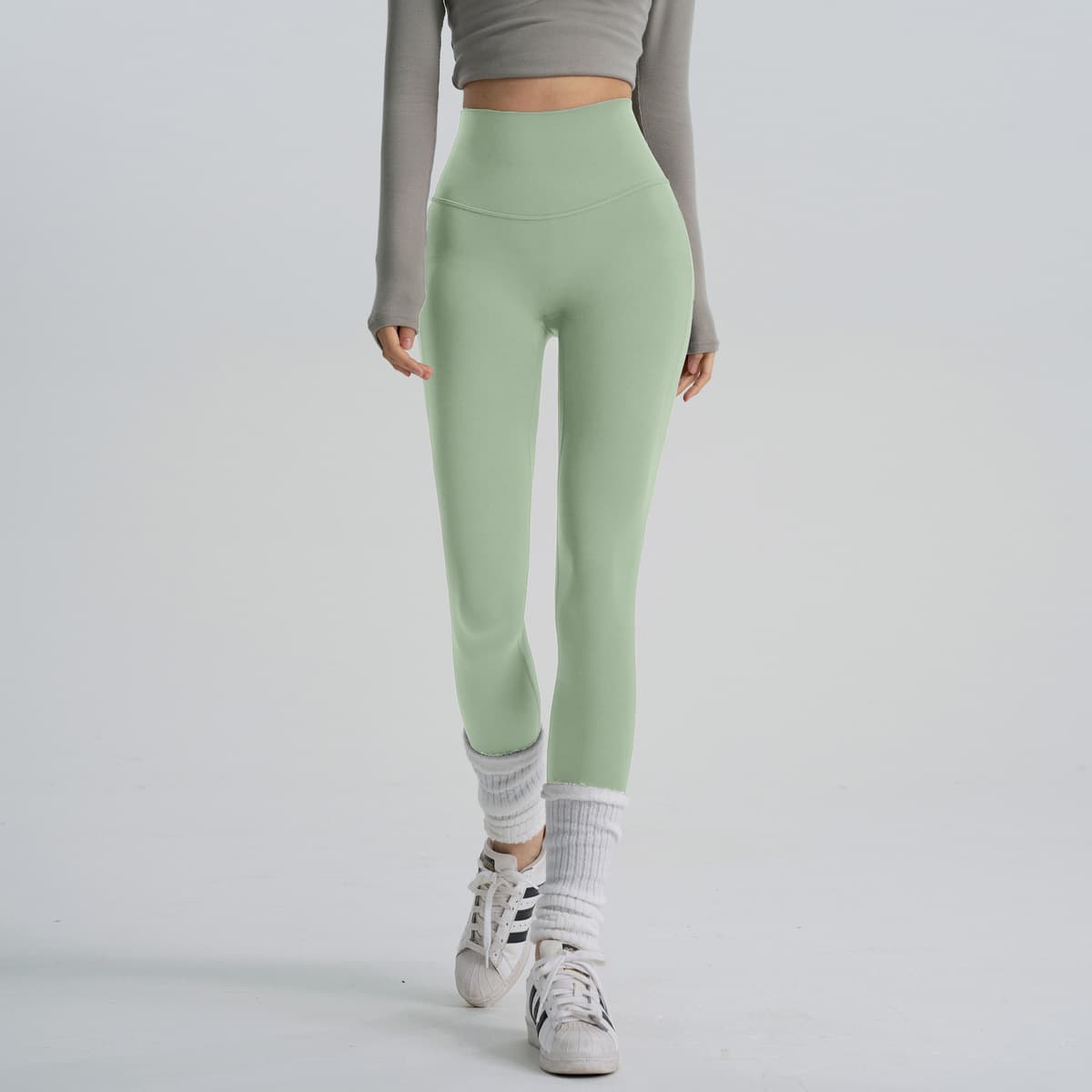 Женские леггинсы для йоги с эффектом «второй кожи», для профессиональных тренировок, облегающие, с высокой талией,...