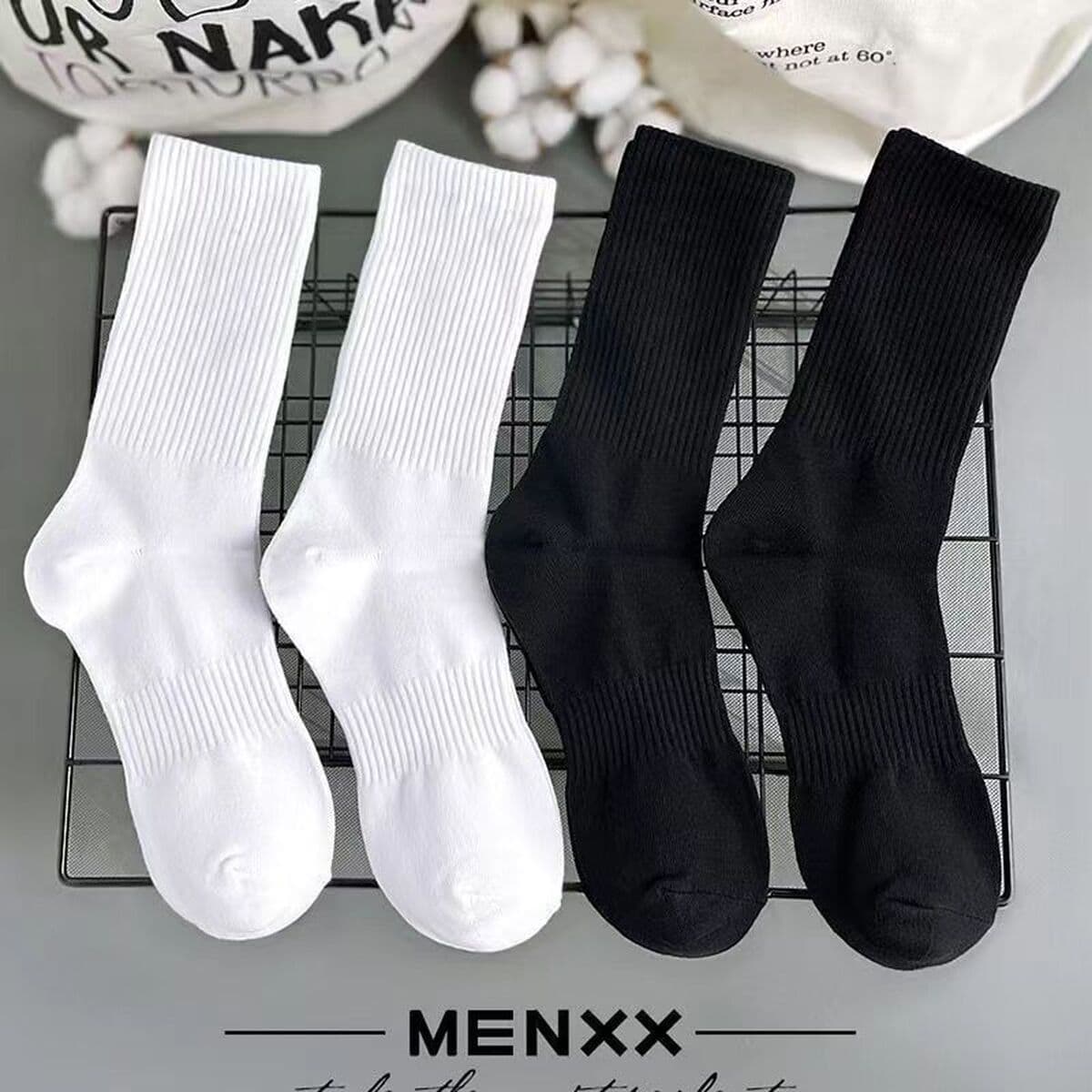 Одноразовые черно-белые серые носки для мужчин и женщин носки для бизнеса повседневные спортивные носки