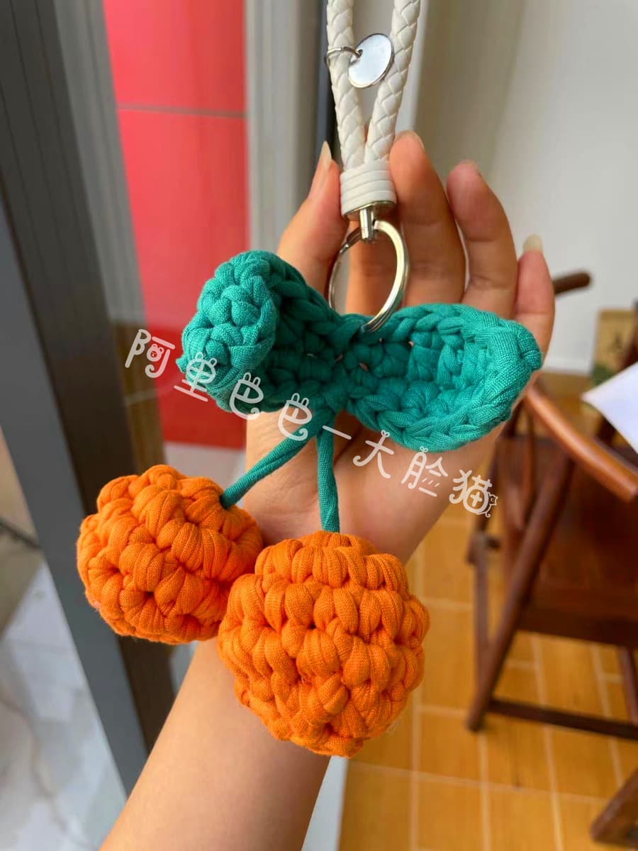 Готовая ручная работа Cherry Автомобильная подвеска брелок сумка для коляски украшения подарок на день рождения девочки ins...