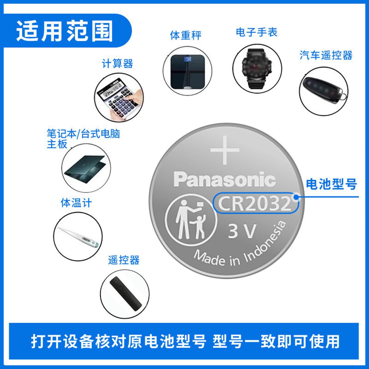Оригинальная батарейка Panasonic CR2032 CR2025 CR2016 для ключей от машины, пульта дистанционного управления, литиевая...