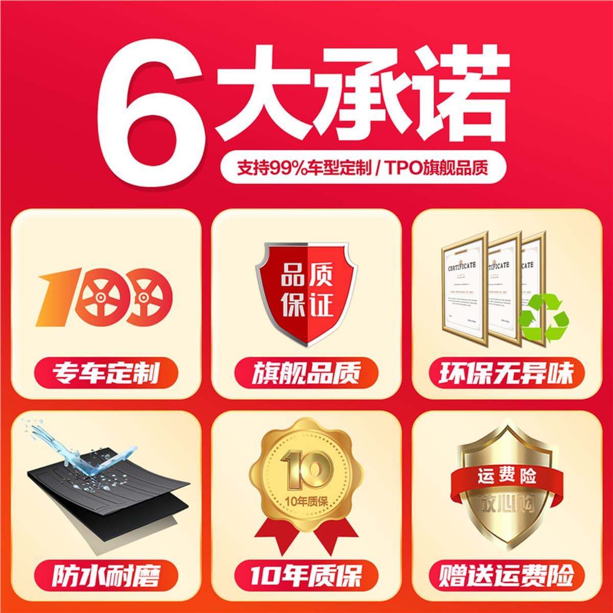 Применимо Cadillac CT6 Багажник Коврики Интерьер Модифицированные аксессуары Автомобильные принадлежности