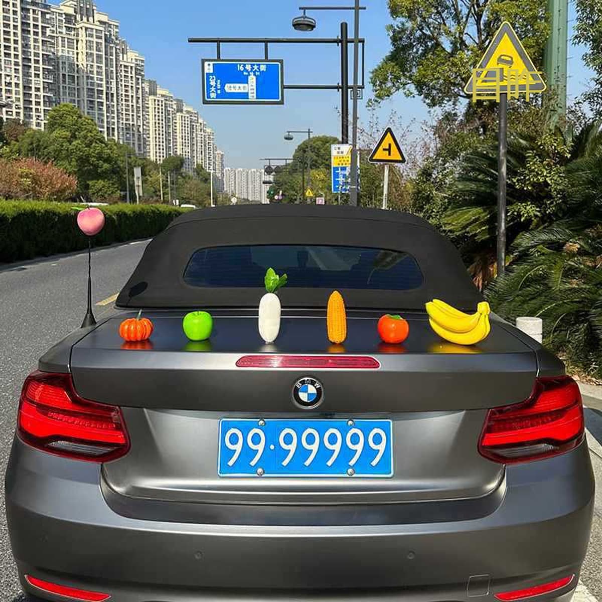 Декоративная внешняя антенна для автомобиля: милый мультяшный фигурка-кактус в стиле фуди для модификации крыши автомобиля