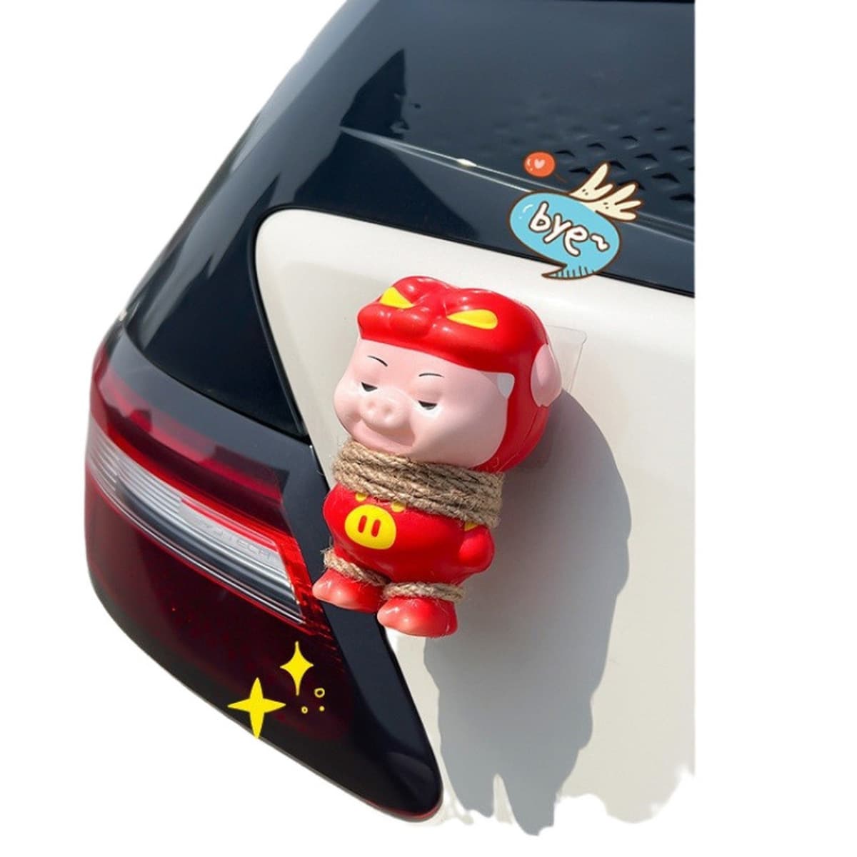 Свинья подвеска снаружи автомобиля кукла багажник автомобиля мотоцикл электрический автомобиль милые украшения