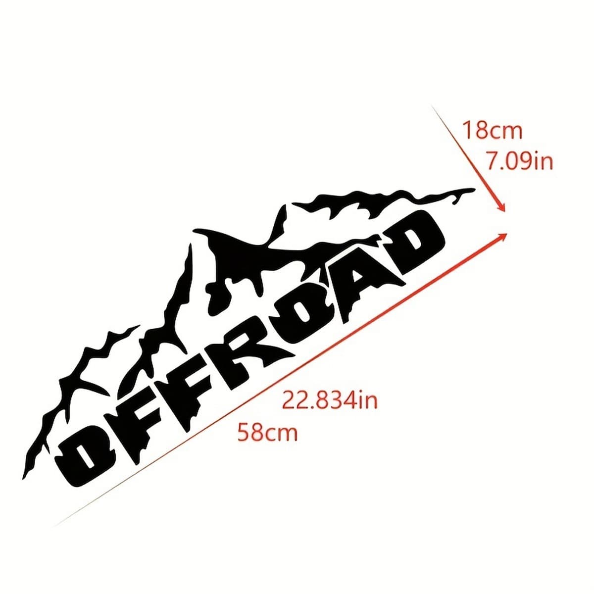 Наклейки для декорации автомобиля в стиле Off-road, в форме гор, декоративные наклейки для кузова внедорожного пикапа.