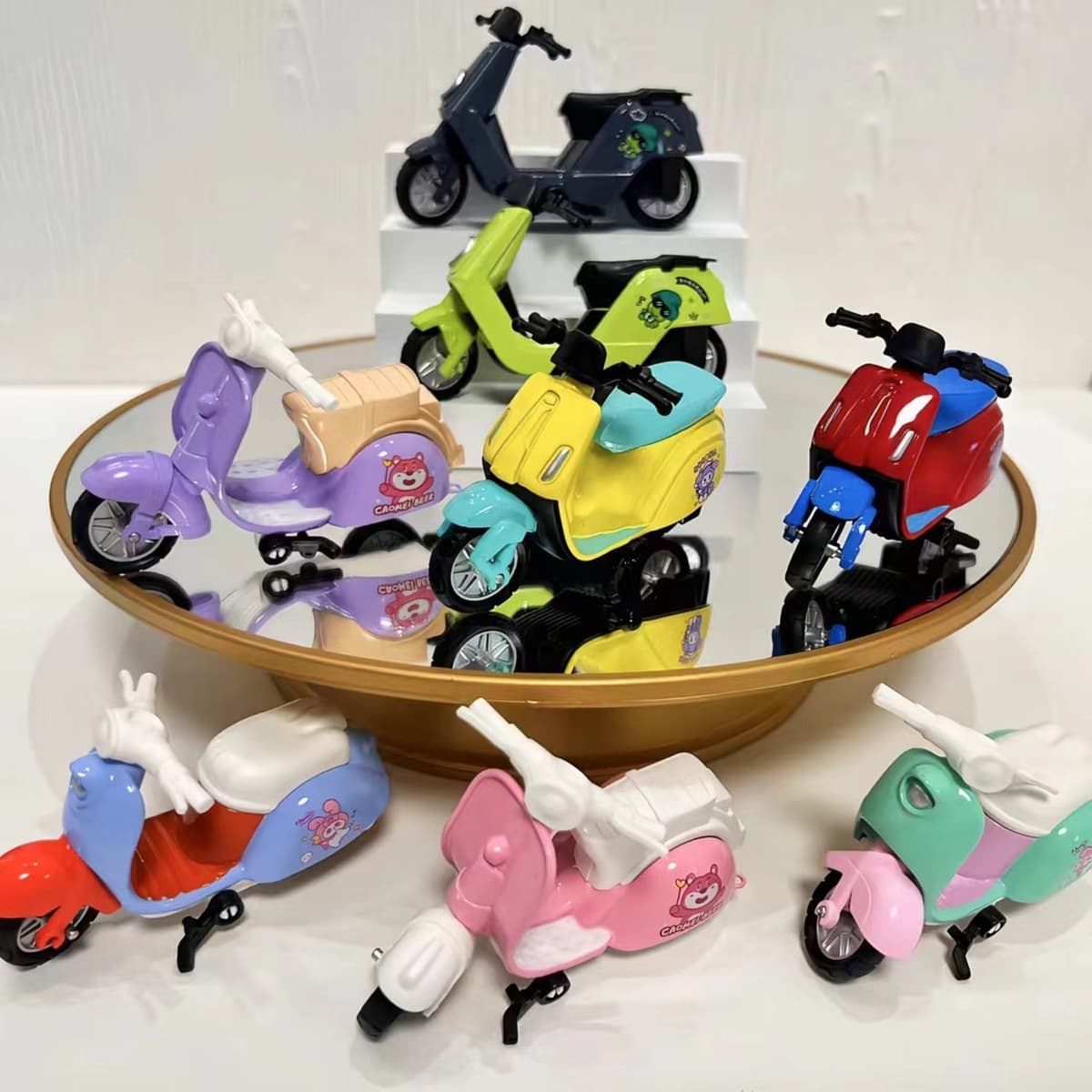 Легированный маленький овечий мото украшение креативный брелок модель сплава мотоцикла брелок подвеска школьная сумка...