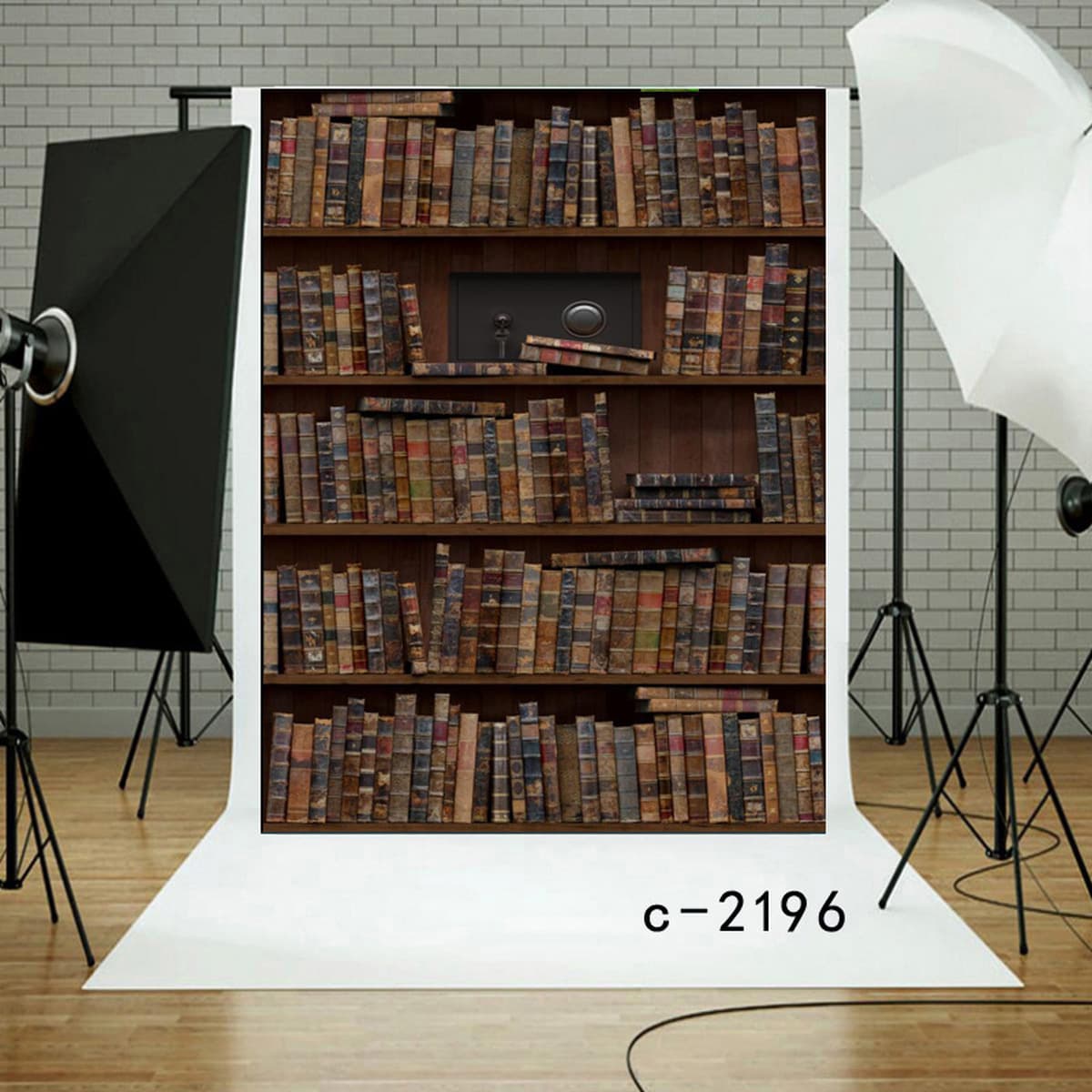 Фон для дня рождения Amazon, тканевый баннер для вечеринки, 3D кабинет, книжная полка, фон для библиотеки, занавеска,...