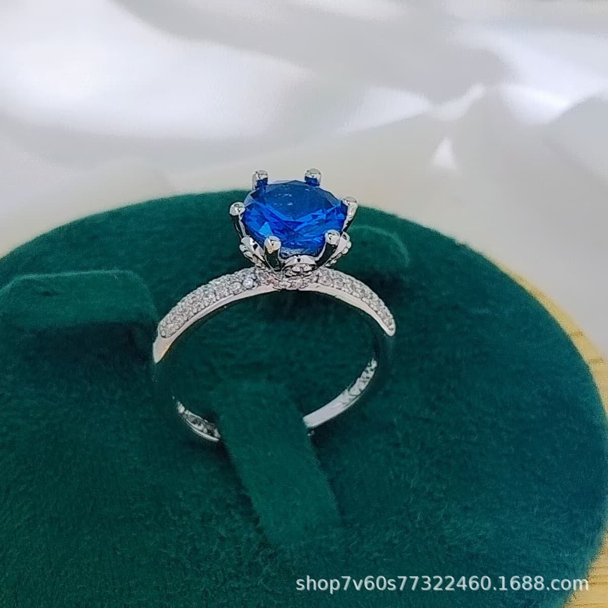 Хит продаж: ювелирное изделие — кольцо с имитацией рубина цвета «голубиная кровь» (2 карата), светло-роскошное,...