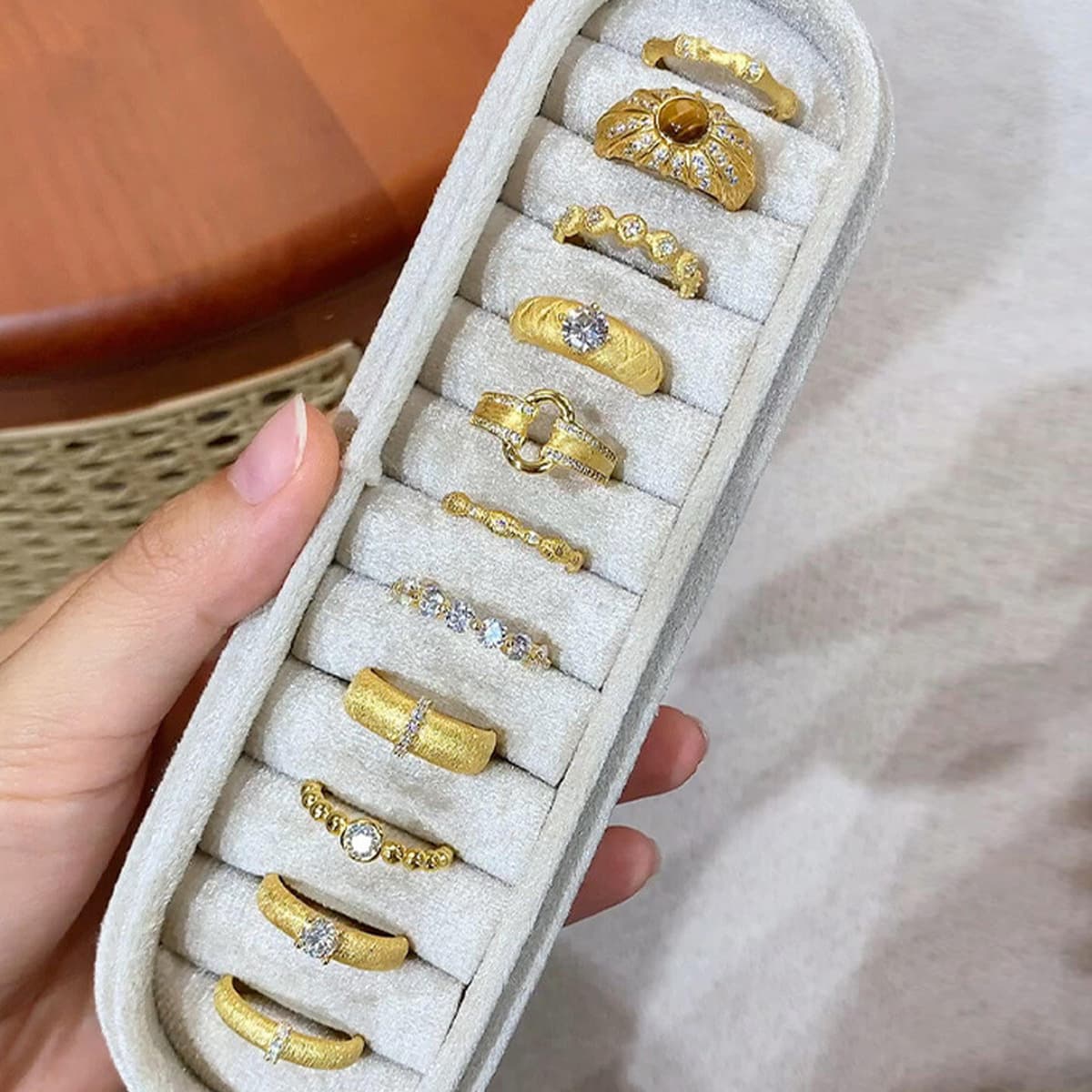 Срединный стиль s925 стерлингового серебра циркона вытянуто кольцо для женщин ретро-ниши