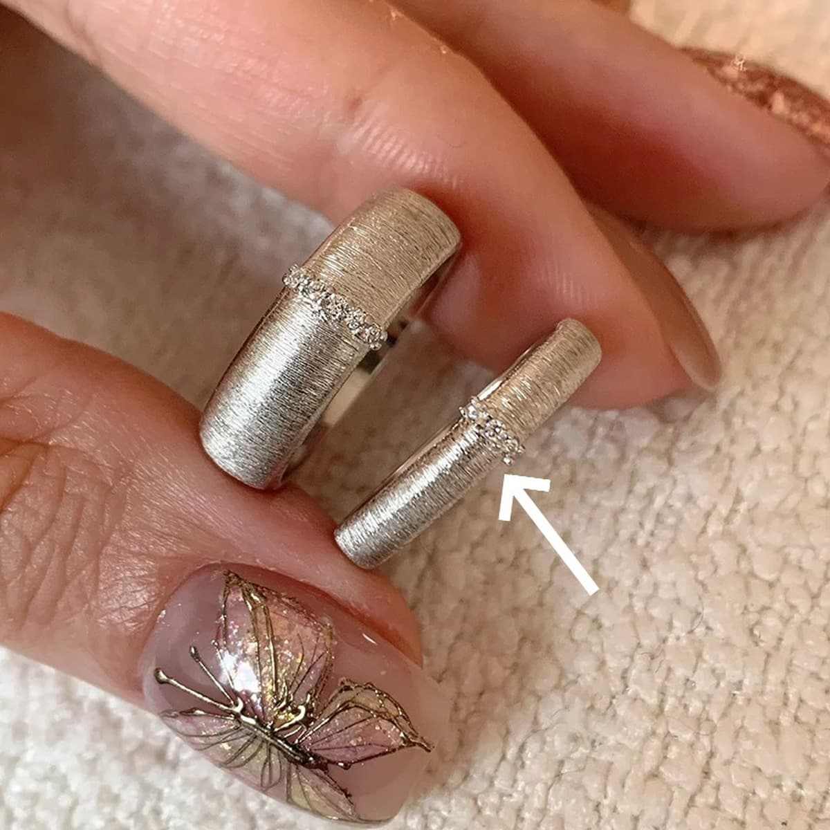 Срединный стиль s925 стерлингового серебра циркона вытянуто кольцо для женщин ретро-ниши