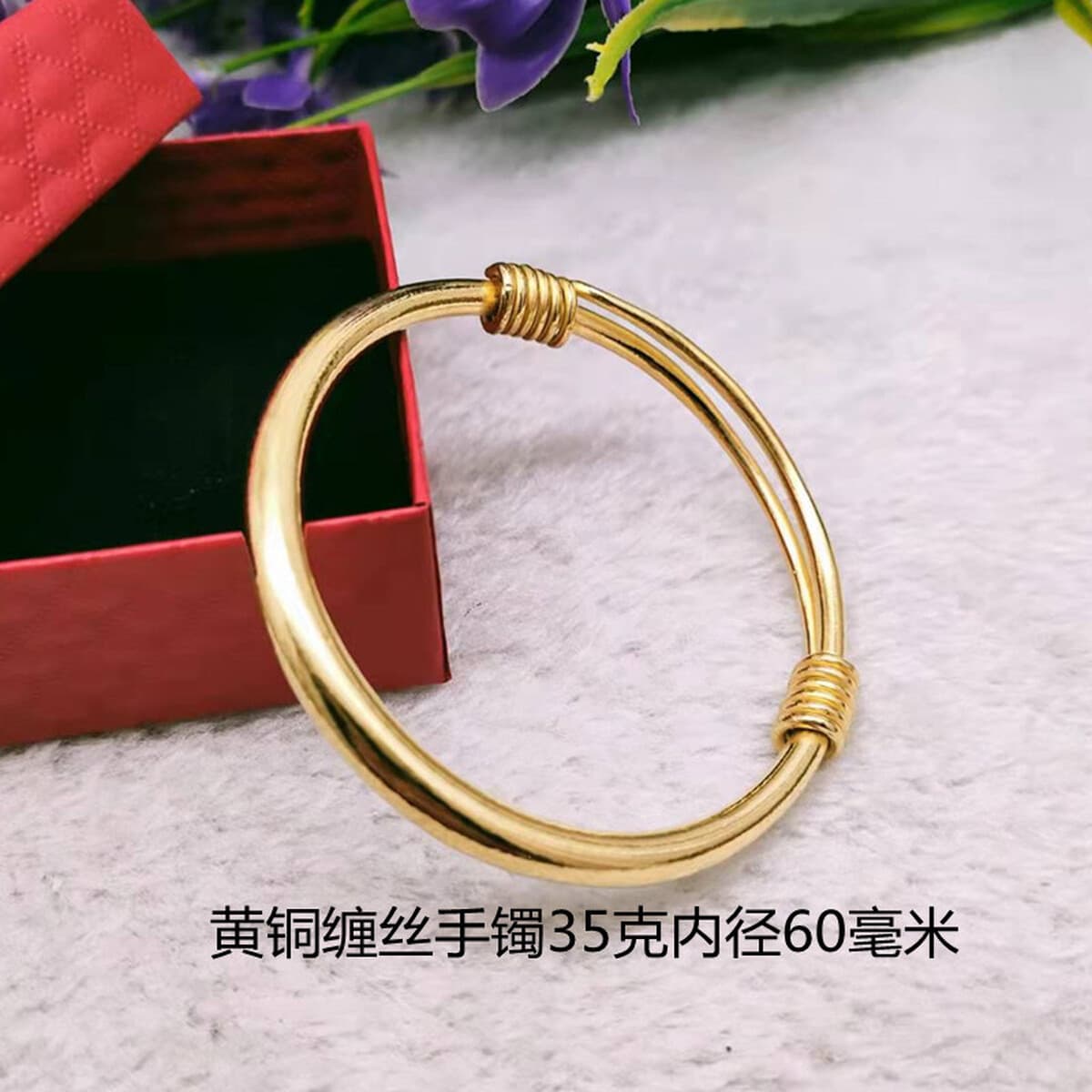 Чистая медь без покрытием цвет браслет завернутый Шелк гладкой меди красная медь латунь браслет этнический стиль двухтактный...