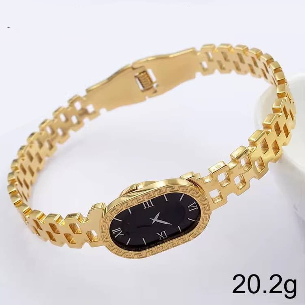 Женский браслет с четырехлистным клевером, покрытый гальваническим покрытием, не выцветает, экологичный, европейский и...