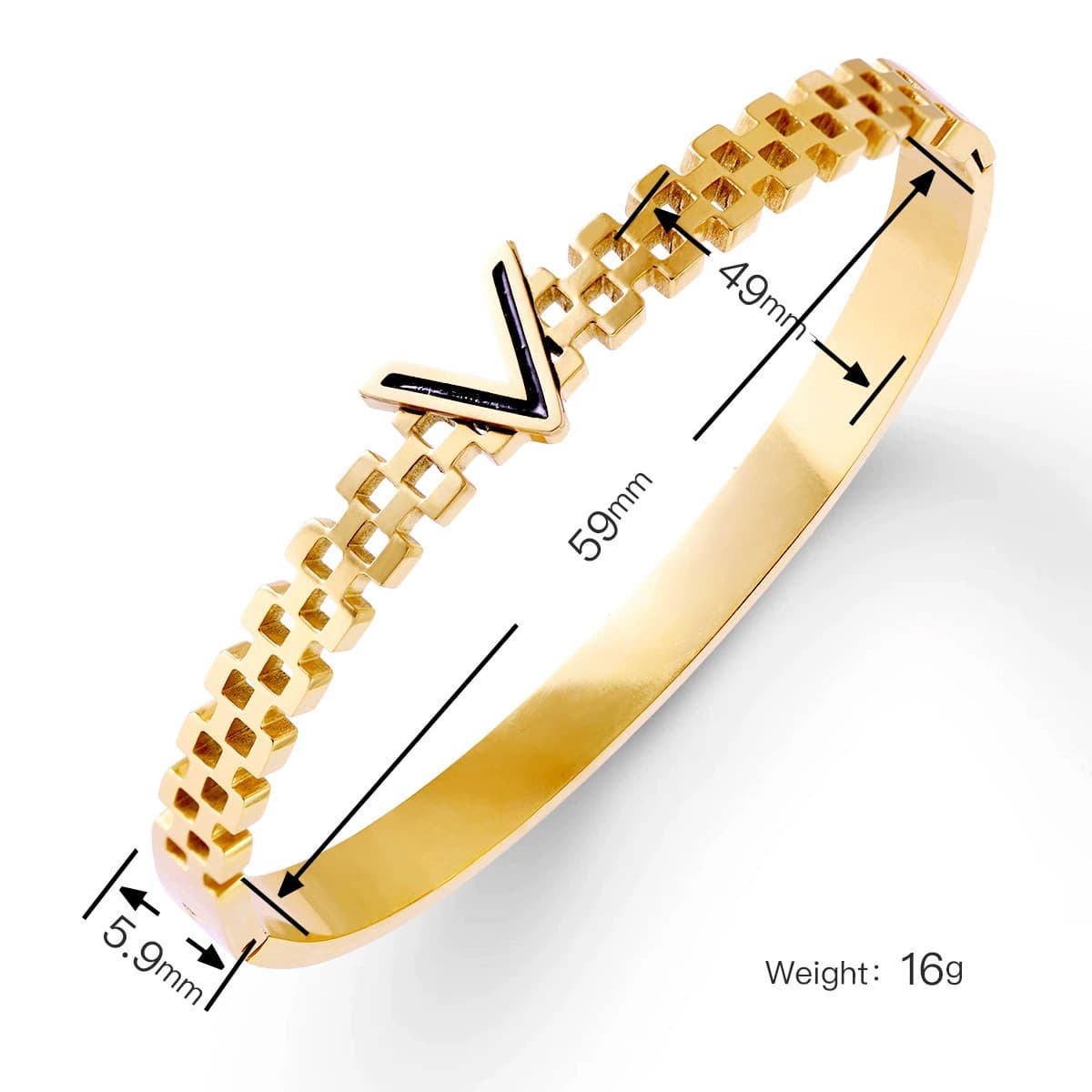 Женский браслет с четырехлистным клевером, покрытый гальваническим покрытием, не выцветает, экологичный, европейский и...