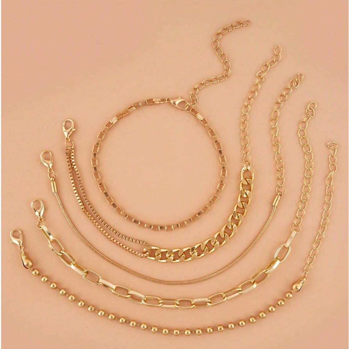 Внешняя торговля трансграничный набор ювелирных изделий персонализированный браслет новый комбинированный сплав