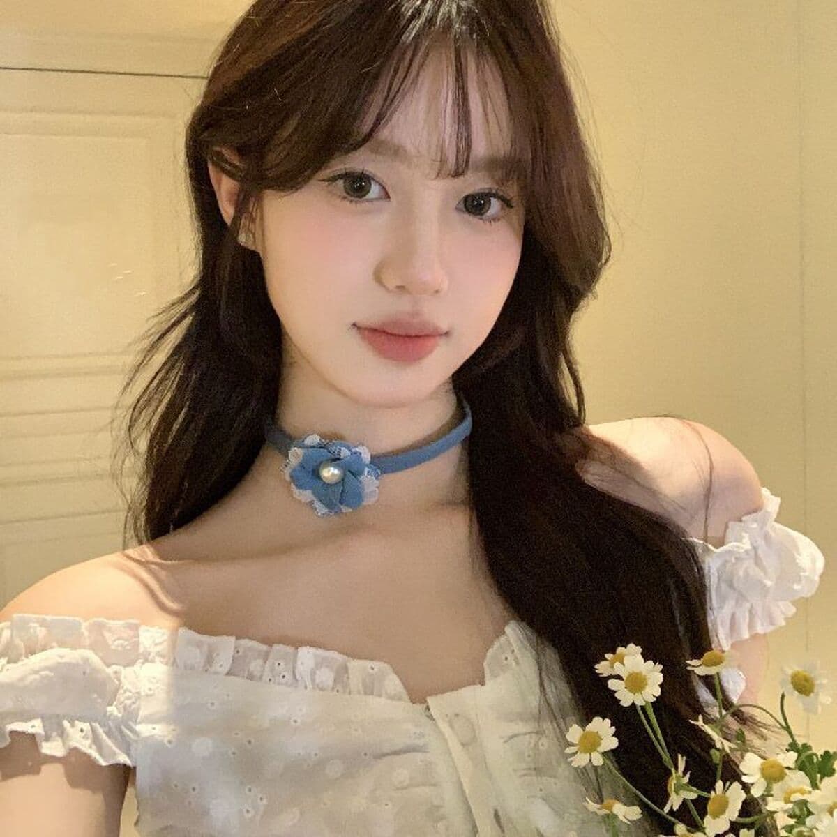 Ожерелье женский лук 2025 новый орнамент фея бело-черный кружевной шнуровки Choker короткая цепочка ключицы