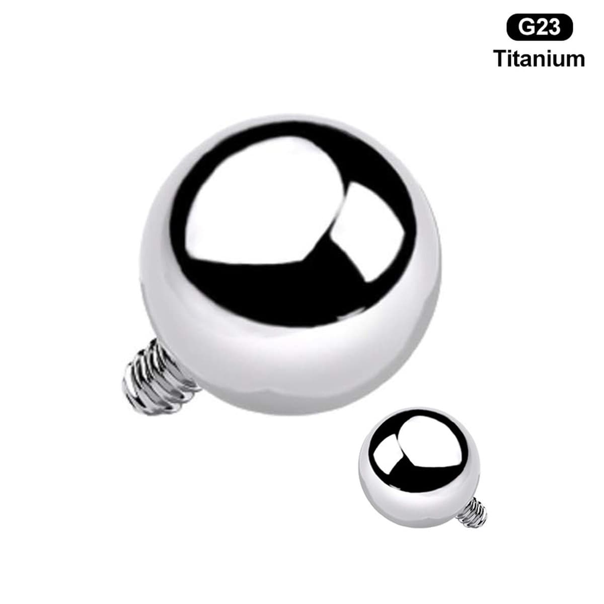 F136 титановый сплав наружный зубной шар 2345 мм наружная резьба F136 титановый шарик адаптация с внутренней зубной палкой...