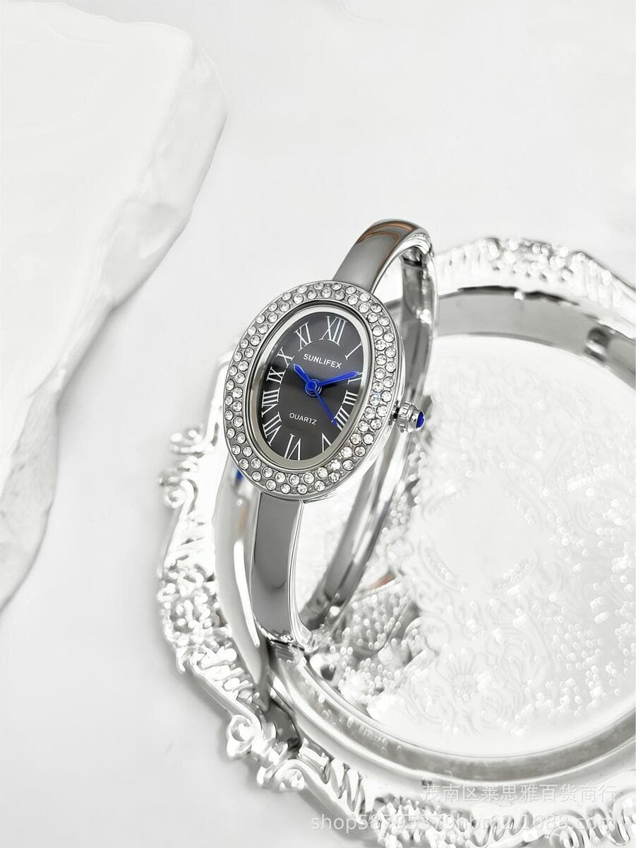 Sunlifex браслет ванны часы маленький циферблат нишевая легкая роскоши высокого уровня римская шкала овальные часы