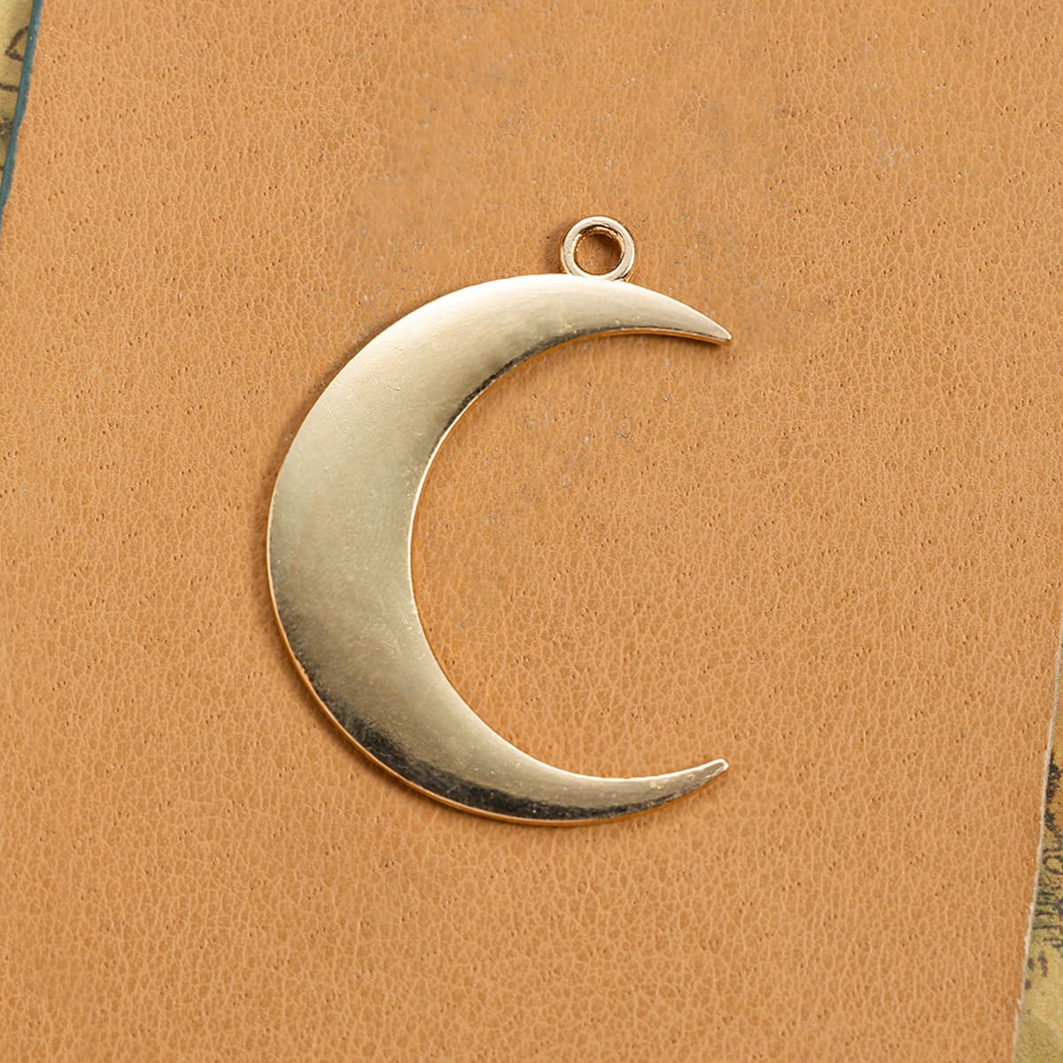 DIY аксессуары ручной работы 43*32MM сплав луна кулон ожерелье ретро аксессуары свитера цепи подвеска двухсторонний мениск