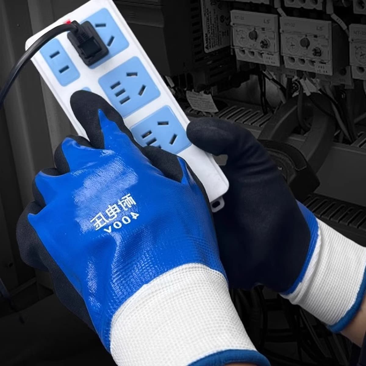 Изоляционные перчатки новая энергия ремонт автомобиля низкого напряжения анти-электро 380v/400v/1000v электрик двухсторонняя...